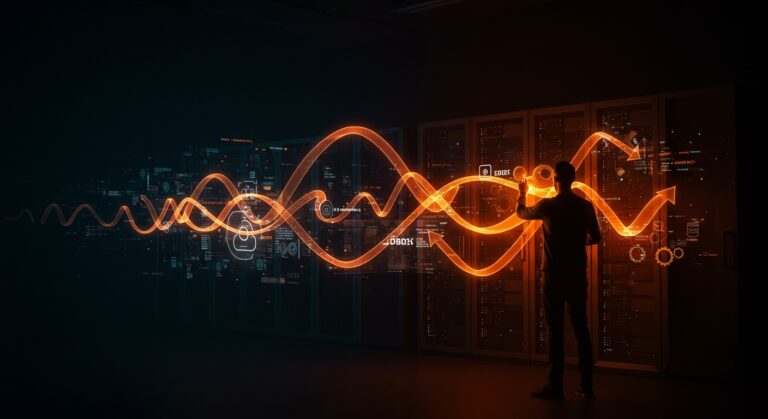 Programador usando Python async para lograr concurrencia determinista y automatización confiable en desarrollo backend resiliente.