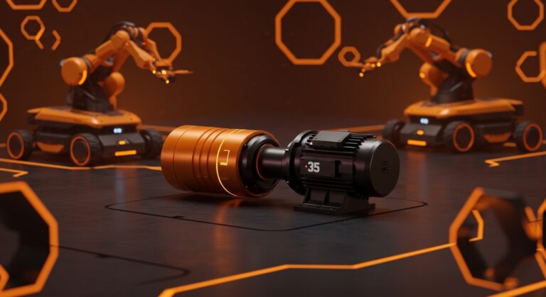 Sistemas motrices modulares para robótica móvil de QEMLE Robotics con enfoque en automatización industrial y AMR destacando 35 años de experiencia.