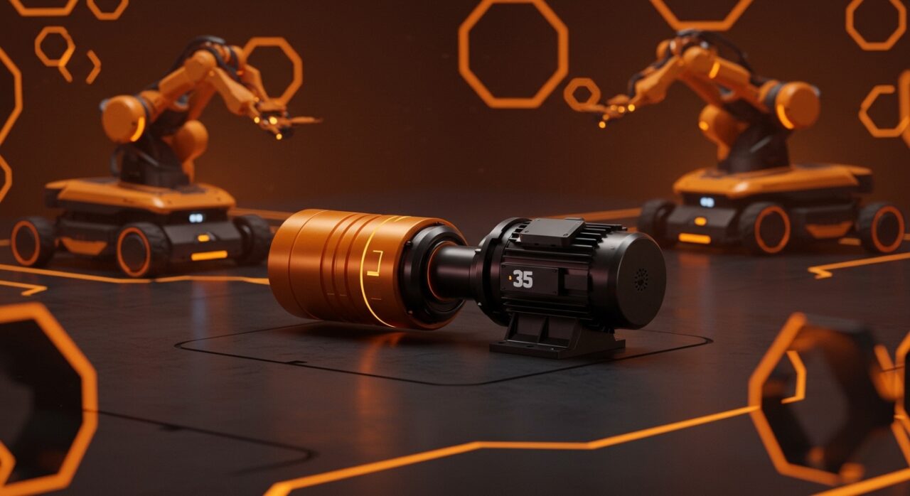 Sistemas motrices modulares para robótica móvil de QEMLE Robotics con enfoque en automatización industrial y AMR destacando 35 años de experiencia.