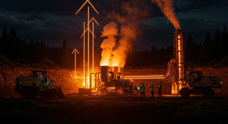 Planta geotérmica supercaliente de Quaise Energy en Oregón, tecnología híbrida y energía renovable para 2030.