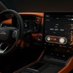 Interfaz digital de vehículo Rivian con telemetría desactivada mostrando controles de privacidad en movilidad eléctrica y vehículos conectados IoT.