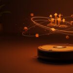 Robot aspirador compacto Roomba Mini en un hogar inteligente, destacando potencia de succión y tecnología IoT para domótica 2026.