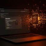 Vulnerabilidades en macOS Recovery Mode que permiten persistencia root mediante Safari destacadas con metáforas visuales de seguridad informática para startups.
