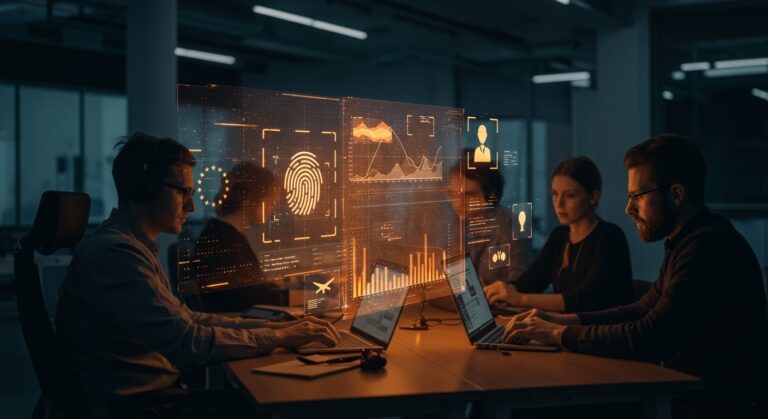 Equipo de startup preparando su viaje internacional ante el cierre anticipado de facturación de Ryanair por el sistema EES en las fronteras de la UE.