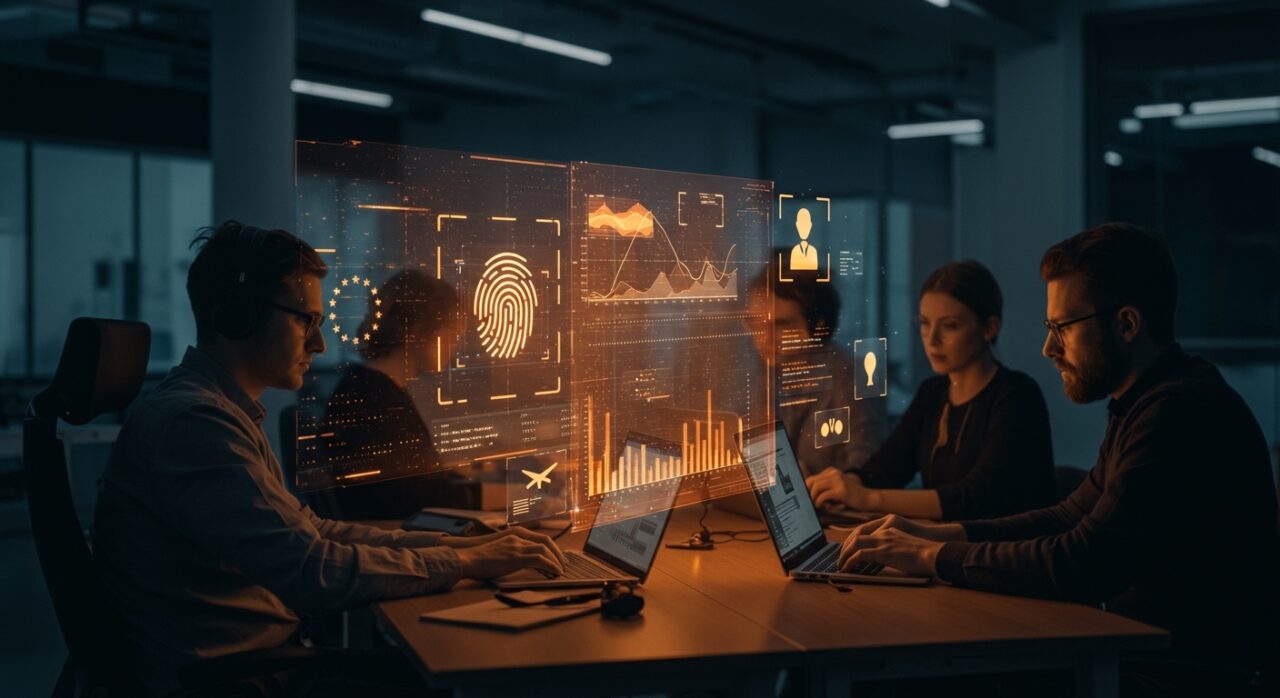 Equipo de startup preparando su viaje internacional ante el cierre anticipado de facturación de Ryanair por el sistema EES en las fronteras de la UE.