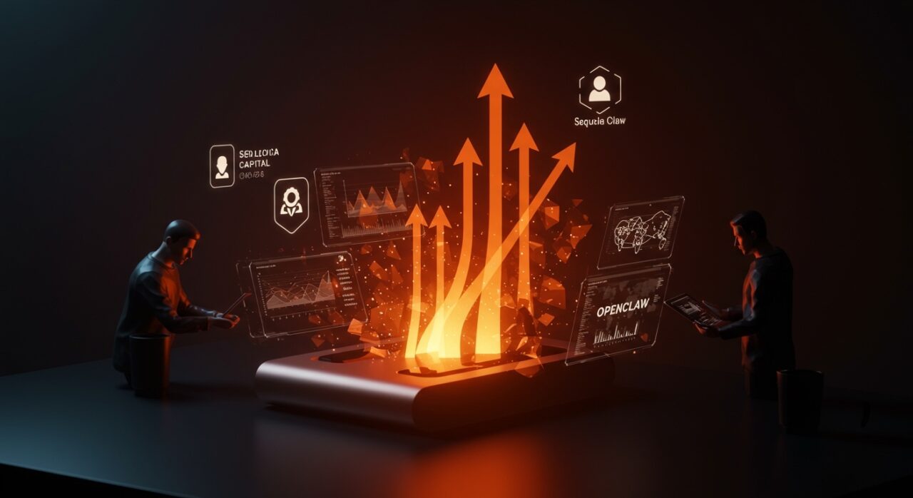 Mac Mini con interfaces holográficas de agentes IA locales impulsando startups gracias a la inversión de Sequoia Capital y OpenClaw.