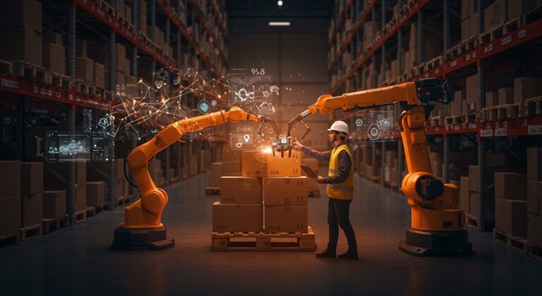 Sistemas híbridos de automatización y robótica en intralogística con robots autónomos e inteligencia artificial en LATAM.