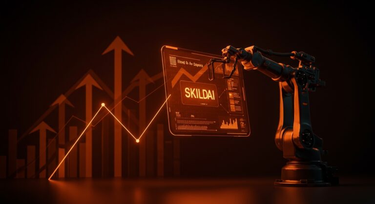 Brazo robótico industrial representando la consolidación de Skild AI tras el retiro de Zebra en automatización industrial.