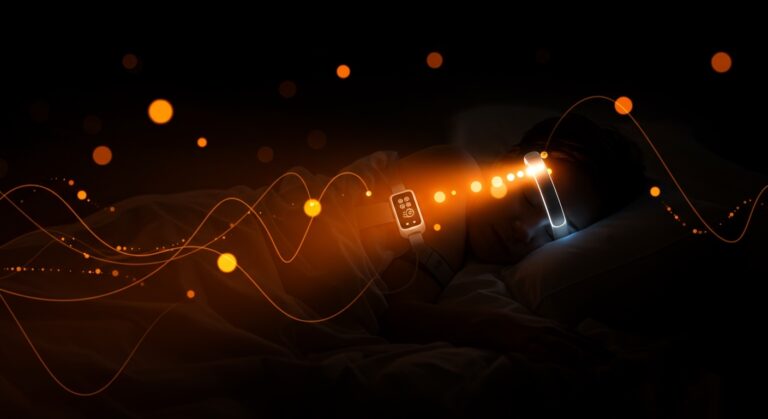 Tecnología para dormir con luz terapéutica y wearables integrados para mejorar la calidad del sueño en healthtech 2026.