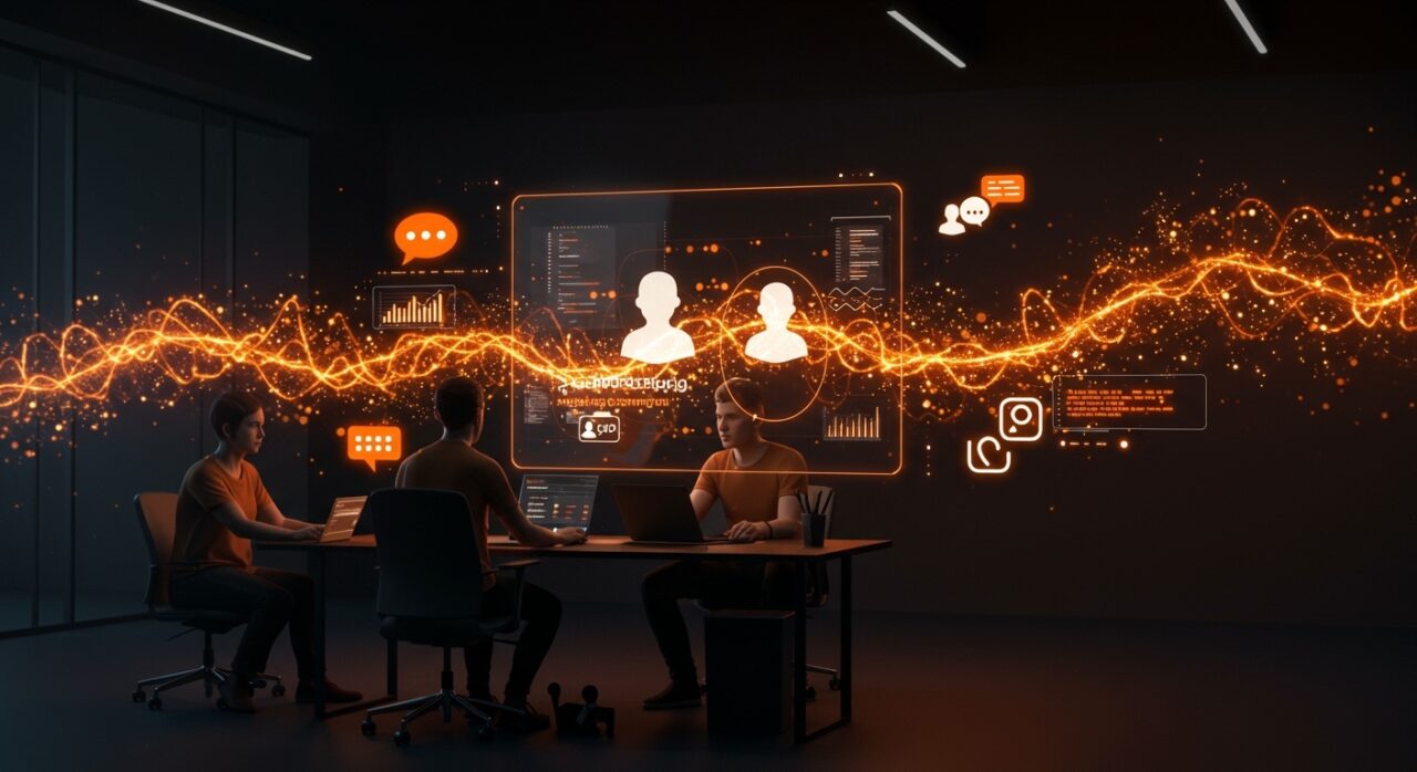 Publicidad conversacional IA en Snapchat para startups, mostrando integración de agentes conversacionales y automatización marketing.