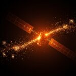 Representación artística de los centros de datos orbitales de SpaceX para IA con problemas técnicos y su impacto en la infraestructura cloud para startups.