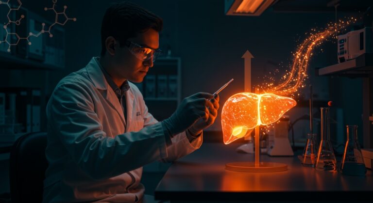 Startup biotech chilena Spectrum Regenerative desarrollando alternativa farmacológica para trasplante de hígado y avanzando hacia ensayos clínicos FDA con funding local.