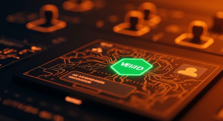 Perfil de artista verificado con badge verde en Spotify destacando exclusión de perfiles AI y tendencias en tecnología musical.