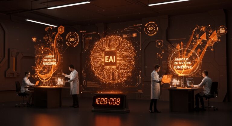 Laboratorio de IA frontier en Europa con startups deep tech recibiendo financiación no dilutiva de SPRIND para innovación disruptiva.