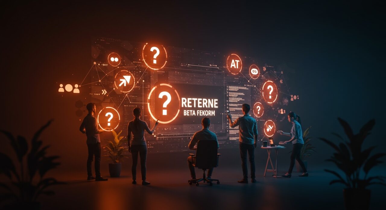 Fundadores tecnológicos colaborando en la adaptación de una plataforma tras feedback de la comunidad en Stack Overflow beta.