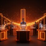 Startups y fondos internacionales reunidos en StartCo Medellín 2026, mostrando la subasta en vivo y la financiación de startups en LATAM.