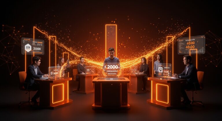 Startups y fondos internacionales reunidos en StartCo Medellín 2026, mostrando la subasta en vivo y la financiación de startups en LATAM.