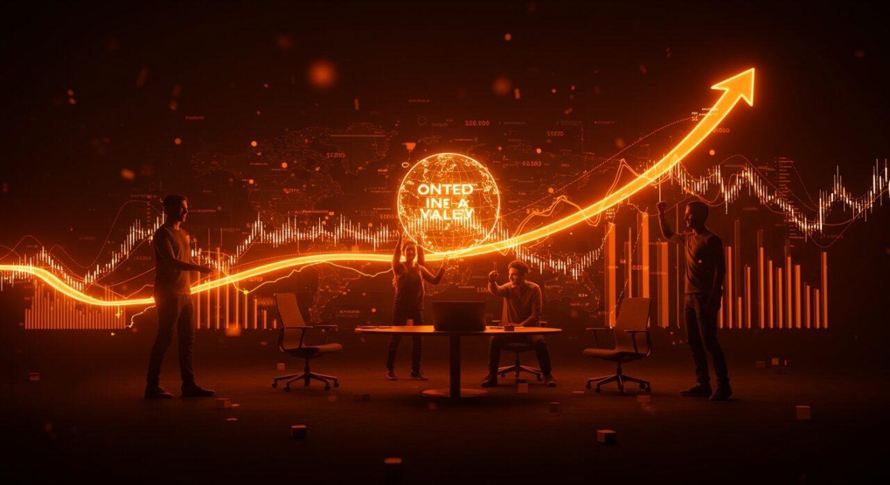 Equipo de startup fintech de Jalisco celebrando exit a Silicon Valley, ilustrando inversión de venture capital y crecimiento en el ecosistema startup mexicano.