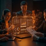 Pequeñas empresas chilenas gestionando la Operación Renta con herramienta gratuita de inteligencia artificial de Parrotfy para automatización financiera.