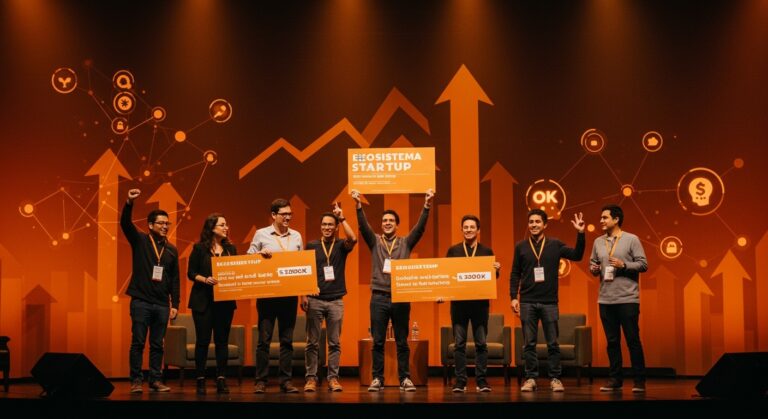 Startup Humboldt entregando financiamiento milestone-based de $200K a startups en LATAM y España en competencia pitch sin equity.