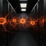 Centro de datos híbrido con neuronas humanas integradas para computación biológica y IA eficiente en startup tecnológica.