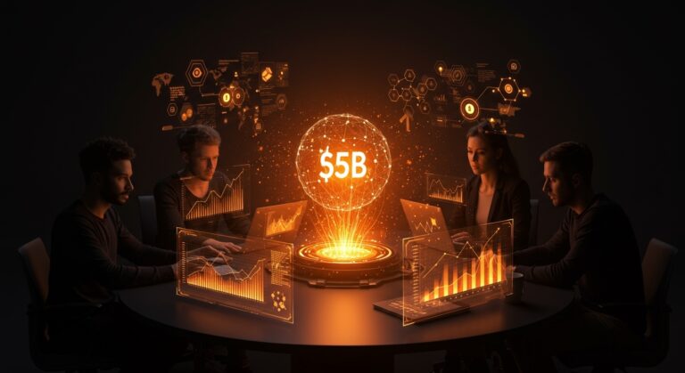 Startup cripto captando capital de riesgo en mercados de predicción y blockchain, mostrando colaboración e inversión en LATAM.