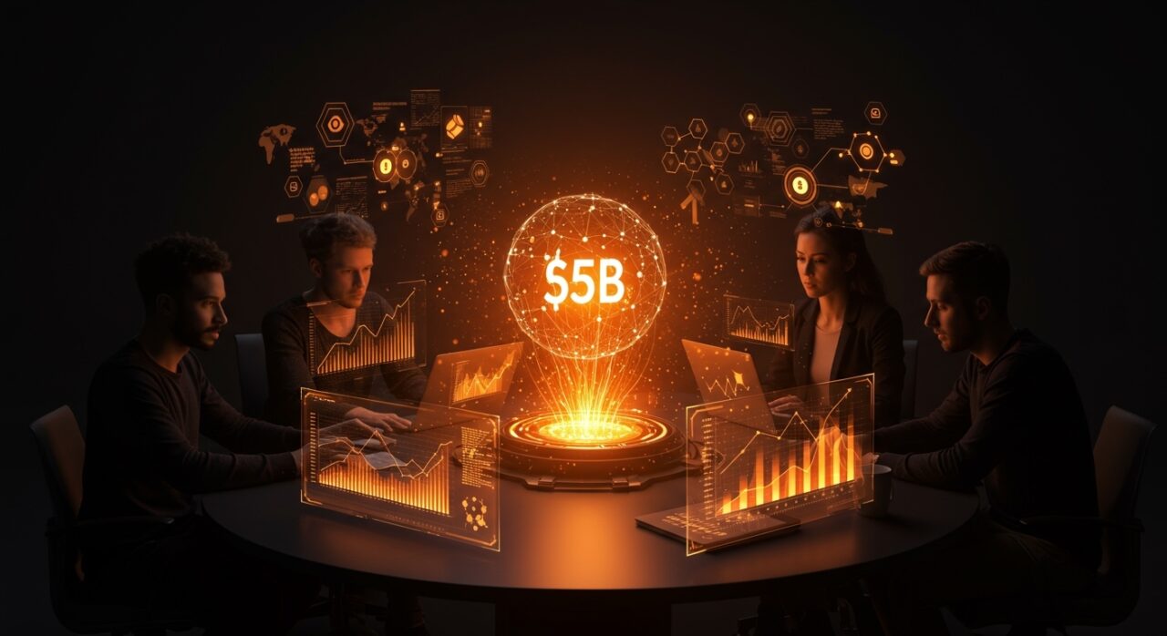 Startup cripto captando capital de riesgo en mercados de predicción y blockchain, mostrando colaboración e inversión en LATAM.