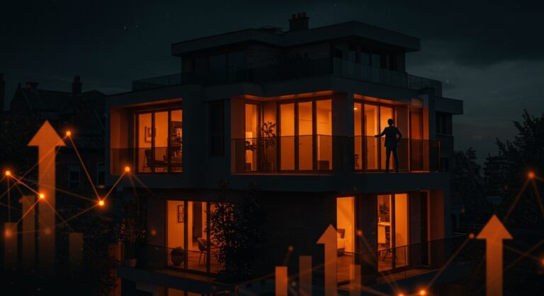 Magnate adquiriendo mansión de lujo en Chelsea, Londres, representando inversión en mercado inmobiliario de lujo y tendencias de propiedades premium.