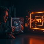 Ilustración de vulnerabilidades en seguridad SVG y XSS en startups con elementos visuales que representan sanitización e iframe sandbox.