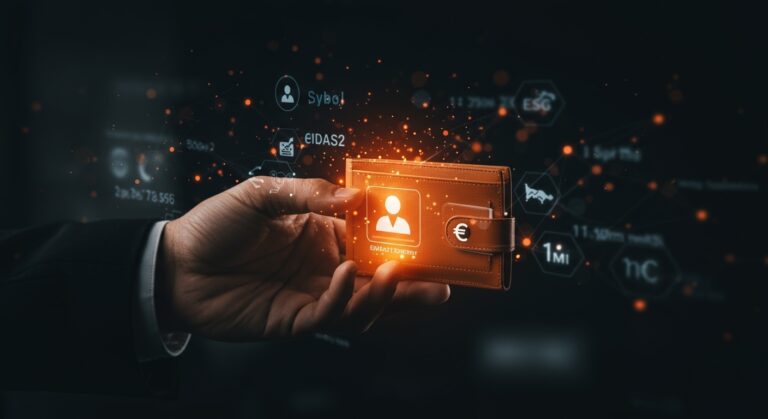 Imagen representativa del wallet de identidad digital corporativa eIDAS2 de Sybol tras ronda de inversión de 1M€ con SETT y Repsol.