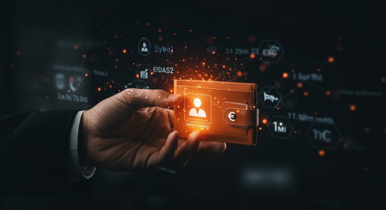 Imagen representativa del wallet de identidad digital corporativa eIDAS2 de Sybol tras ronda de inversión de 1M€ con SETT y Repsol.