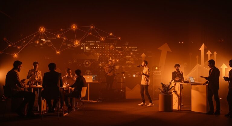 Evento musical premium con conexión entre artistas y emprendedores mediante un innovador modelo de negocio startup.