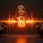 Visualización de la protección de marcas sonoras y voz registrada para startups frente a deepfakes e inteligencia artificial.
