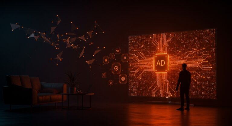 Televisor Mini LED gigante de gama alta con interfaz de inteligencia artificial, destacando la innovación tecnológica de TCL en el mercado europeo.