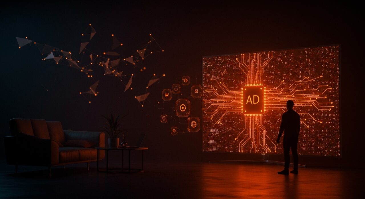 Televisor Mini LED gigante de gama alta con interfaz de inteligencia artificial, destacando la innovación tecnológica de TCL en el mercado europeo.