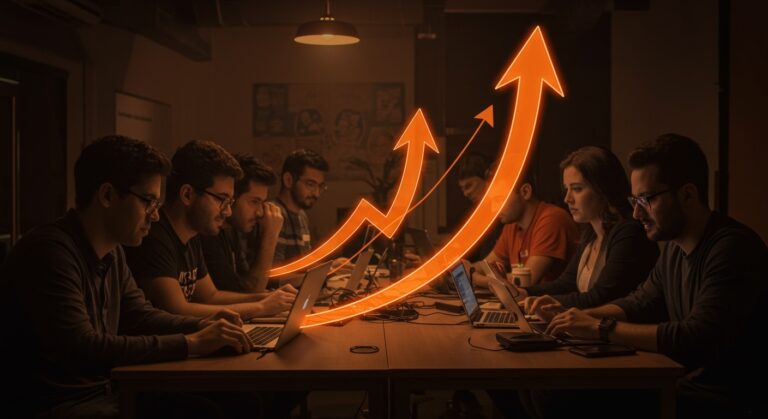 Grupo de emprendedores colaborando en Startup Weekend Mérida, representando innovación y ecosistema emprendedor en el sureste mexicano.