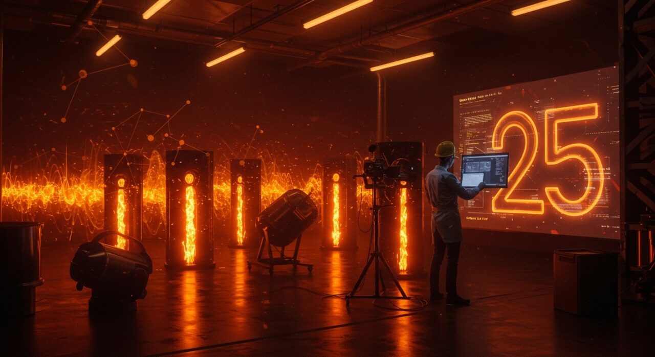 Ingeniero en startup deeptech de proyección térmica mostrando innovación tecnológica tras 25 años de I+D, con metáforas de recubrimientos industriales y progreso en España y LATAM.