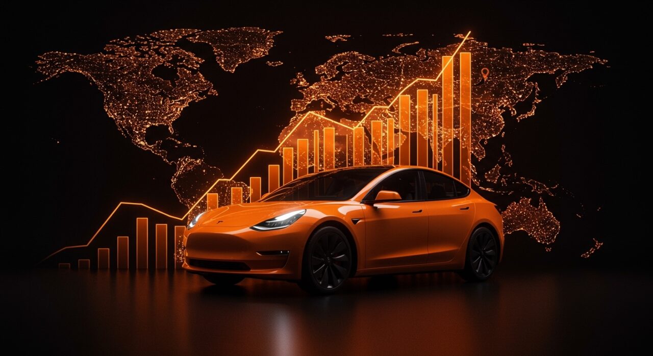 Tesla liderando las ventas globales de vehículos eléctricos en 2026 con enfoque en movilidad sostenible y tendencias de mercado tecnológico.