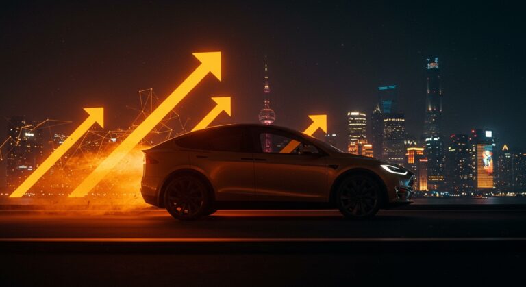 Nuevo SUV eléctrico compacto de Tesla en Shanghái representando innovación y vehículo eléctrico barato para el mercado EV 2026.