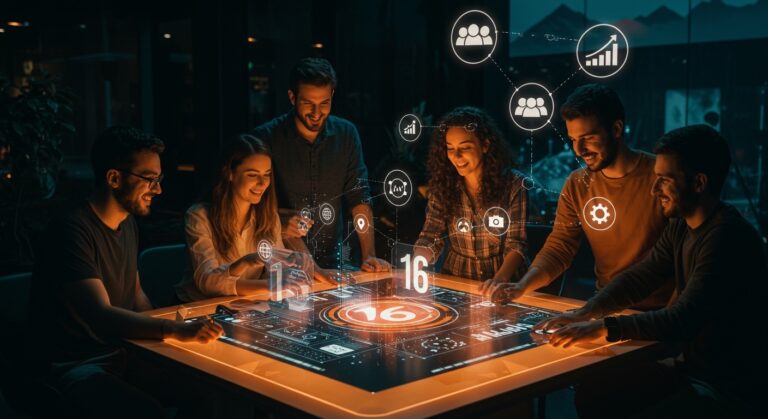 Grupo de emprendedores colaborando en proyectos tecnológicos innovadores en Tarragona dentro del programa TGN Start-Up 2026.