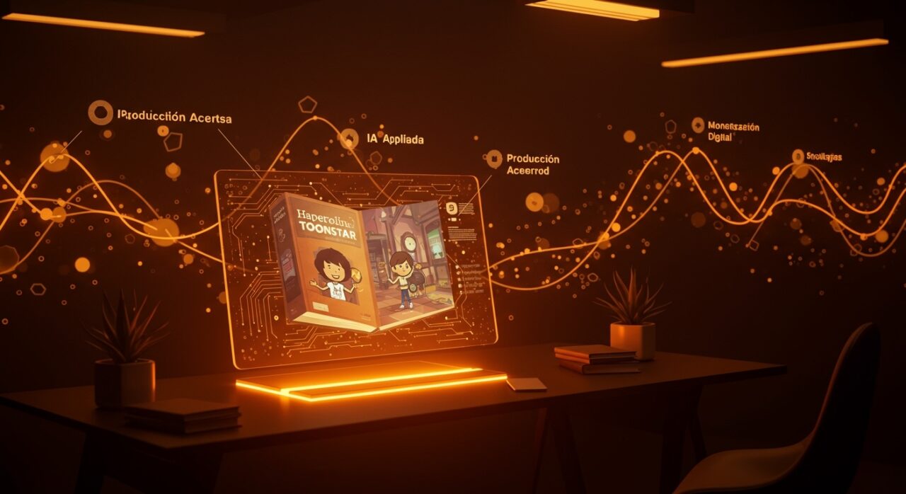 Transformación digital de libros de HarperCollins en series animadas con animación IA por Toonstar, acelerando la monetización digital.