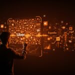 Founder usando asistente de voz con IA en integración de Uber y Expedia con 700.000 hoteles en travel tech.