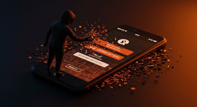 App de verificación de edad vulnerada en dos minutos mostrando riesgos de ciberseguridad y protección digital en Europa.