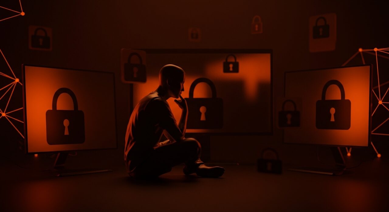 Usuario silencioso en redes sociales priorizando privacidad y comportamiento digital de posting zero en marketing digital.