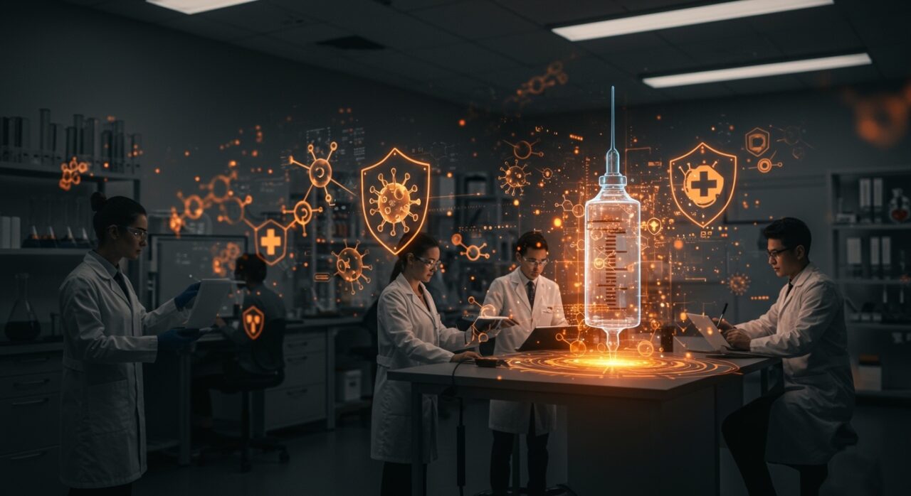 Innovación en vacunas universales y biotecnología transformando la salud global con modelos digitales y colaboración científica.