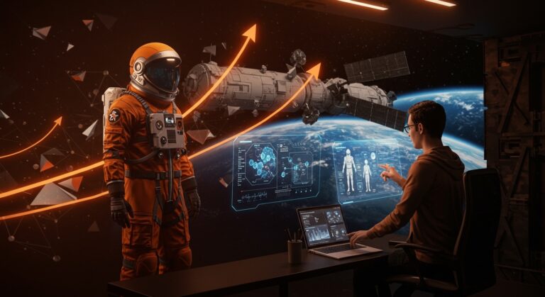 Trajes espaciales privados de Vast y roadmap de estaciones espaciales con inversión millonaria en startup espacial para 2027 con contrato NASA.