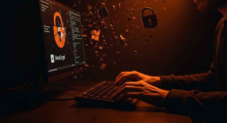 Crisis de VeraCrypt tras cancelación de cuenta de firma de Microsoft afectando la seguridad informática en Windows.