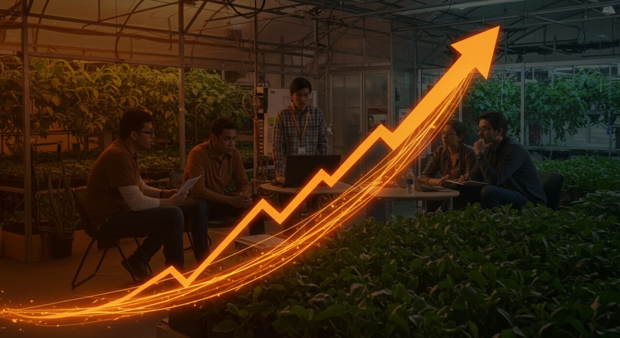 Startups AgTech en LATAM participando en aceleradora VerdeXcelerate con mentoría y acceso a financiamiento agrícola.