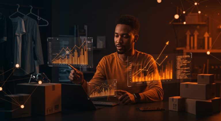 Valoración de startup Vinted en 8.000 millones y rentabilidad sin IA en marketplace de segunda mano destacada visualmente con metáforas de escalabilidad y crecimiento.