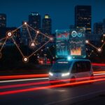 Robotaxi de Waymo en Portland mostrando reducción de accidentes y avances en movilidad autónoma segura.